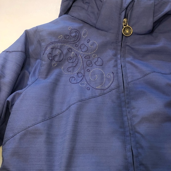 Spyder Snow/ Ski Jacket ~ Girls 12 ~ Bluish Purple - Picture 4 of 15